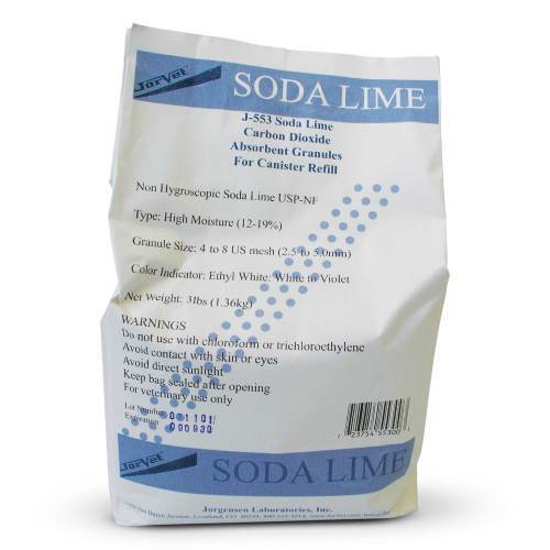 SODA LIME,JORVET,3 LB.,BAG, Anesthesia Products
